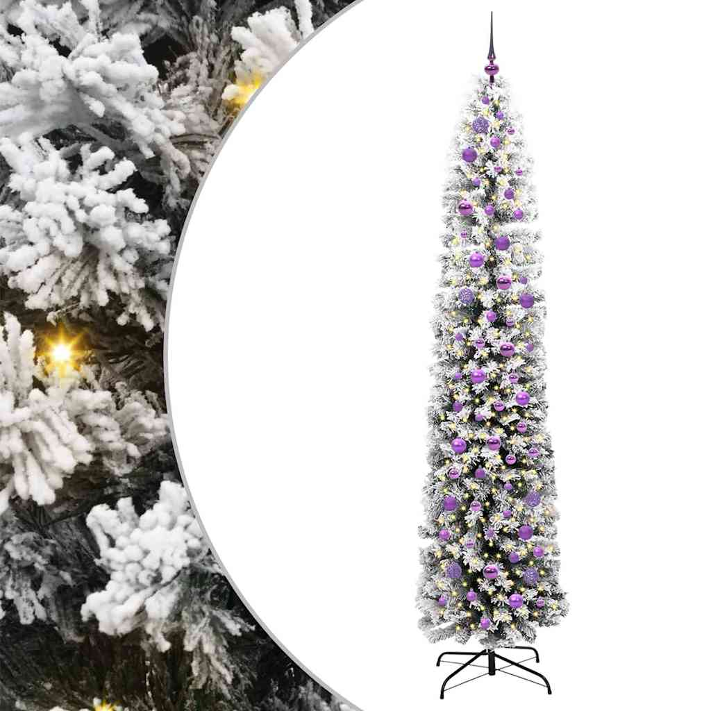 Künstlicher Weihnachtsbaum mit 300 LEDs mit Ständer Grün 240 cm