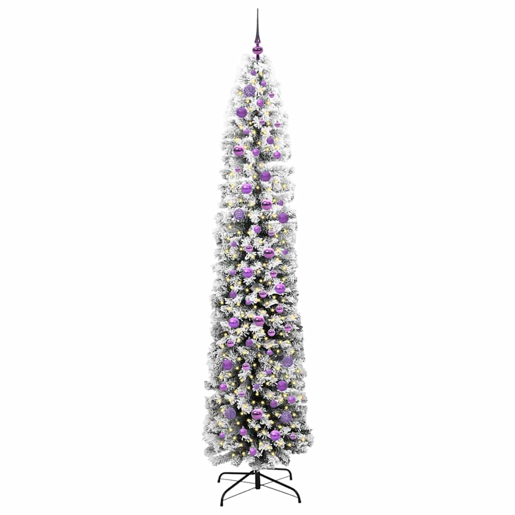 Künstlicher Weihnachtsbaum mit 300 LEDs mit Ständer Grün 240 cm