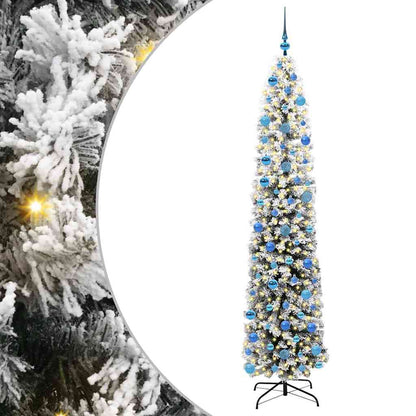 vidaXL Sapin de Noël artificiel avec 300 LED et support Vert 240 cm