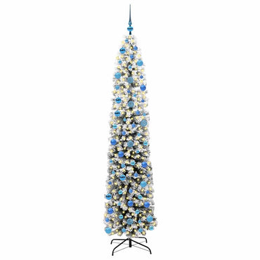 vidaXL Sapin de Noël artificiel avec 300 LED et support Vert 240 cm