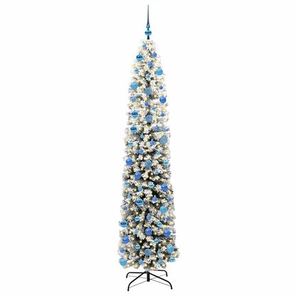 vidaXL Sapin de Noël artificiel avec 300 LED et support Vert 240 cm