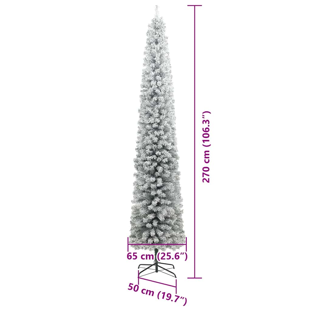 vidaXL Künstlicher Weihnachtsbaum mit 300 LEDs mit Ständer Grün 270 cm