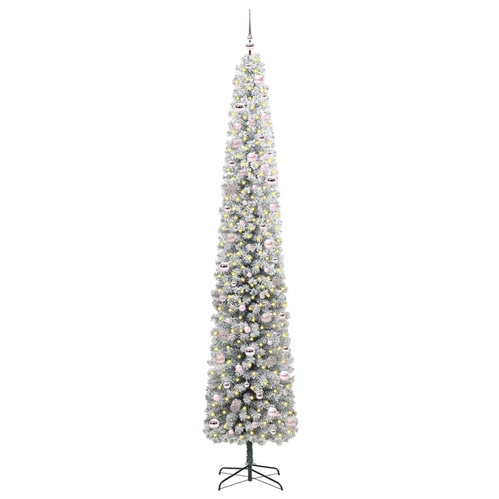 vidaXL Künstlicher Weihnachtsbaum mit 300 LEDs mit Ständer Grün 270 cm