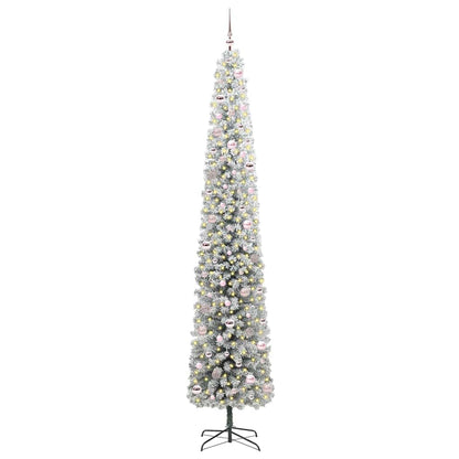 vidaXL Künstlicher Weihnachtsbaum mit 300 LEDs mit Ständer Grün 270 cm