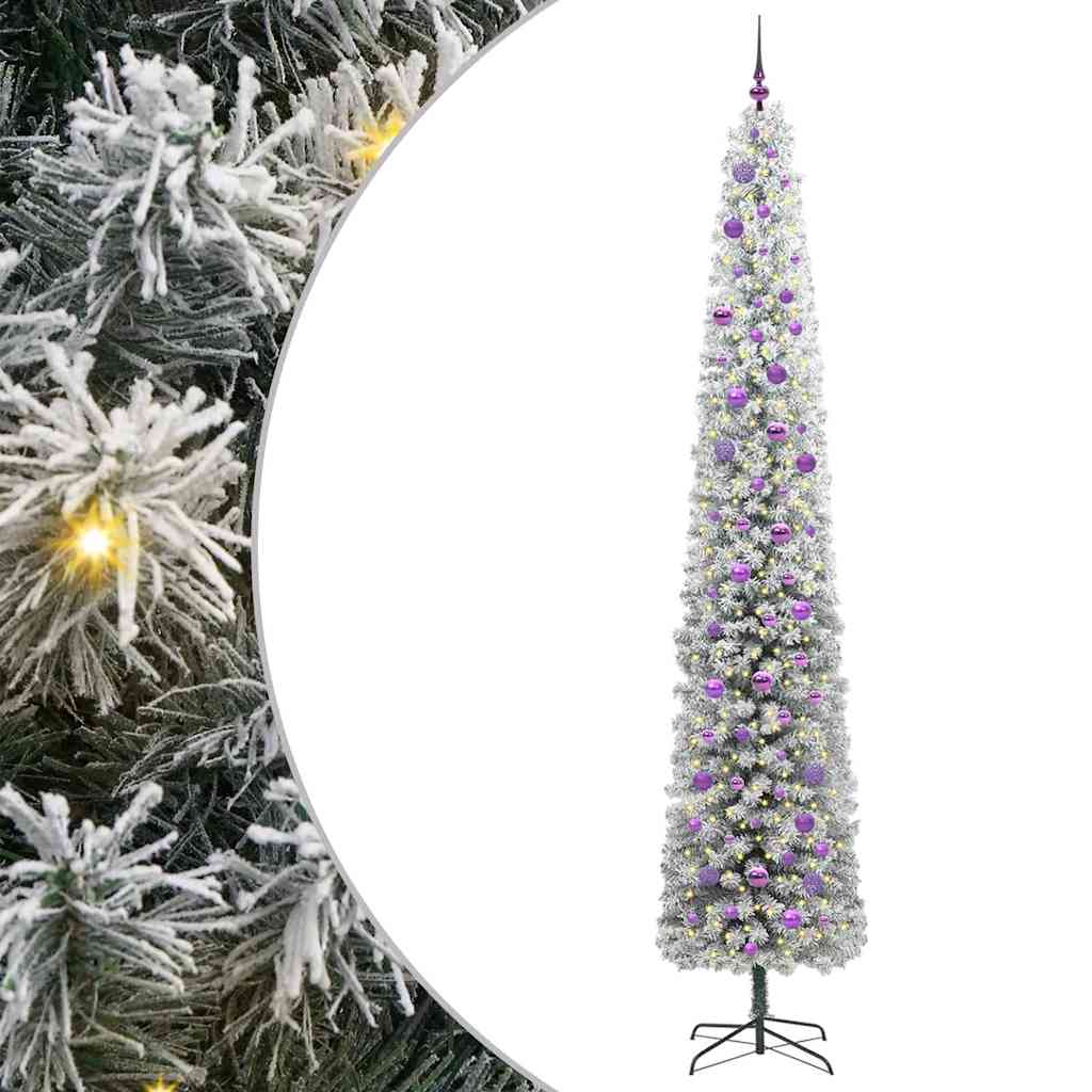 vidaXL Künstlicher Weihnachtsbaum mit 300 LEDs mit Ständer Grün 270 cm