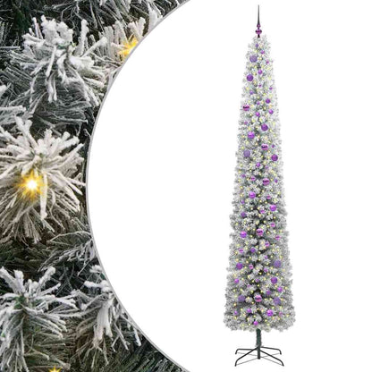 vidaXL Künstlicher Weihnachtsbaum mit 300 LEDs mit Ständer Grün 270 cm