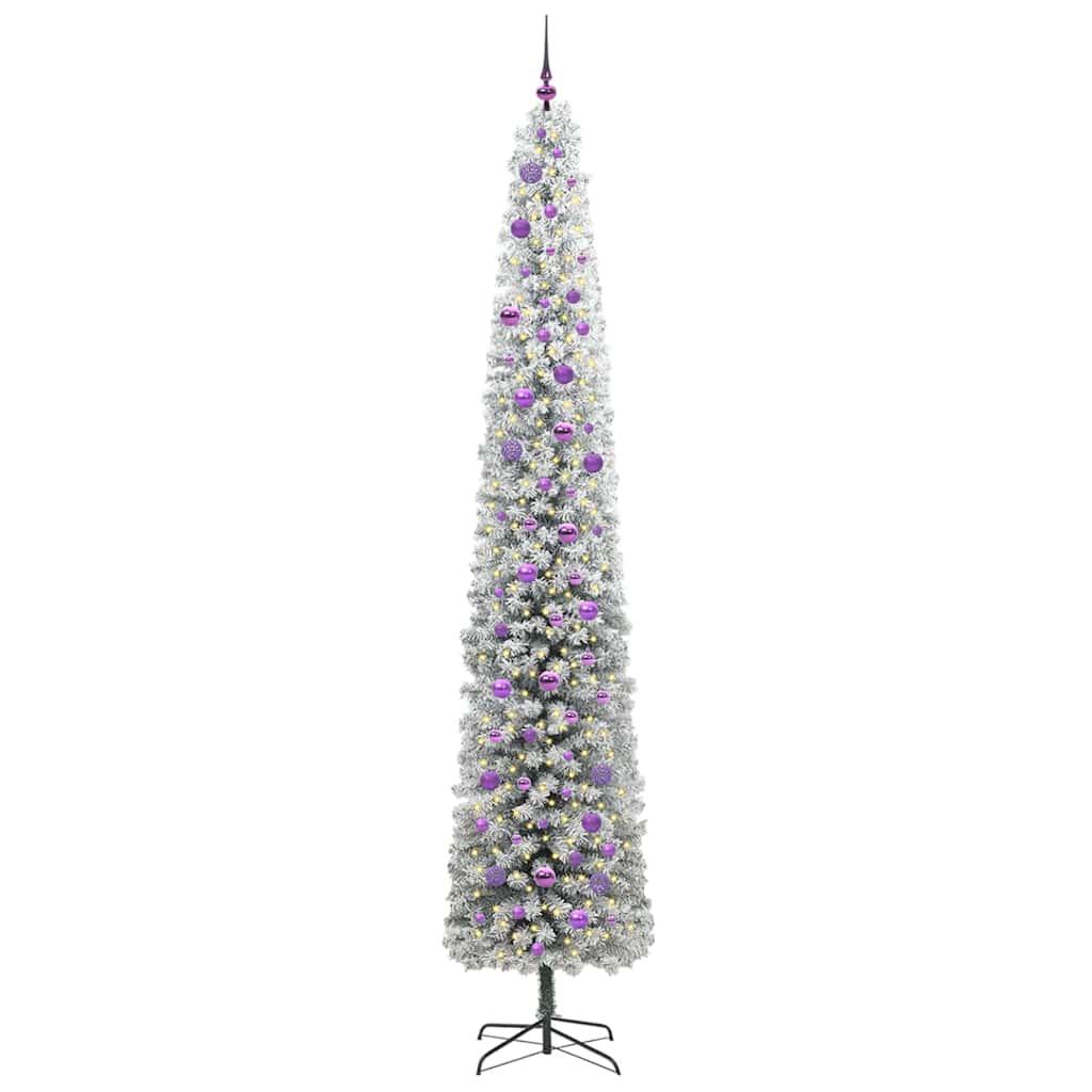 vidaXL Künstlicher Weihnachtsbaum mit 300 LEDs mit Ständer Grün 270 cm