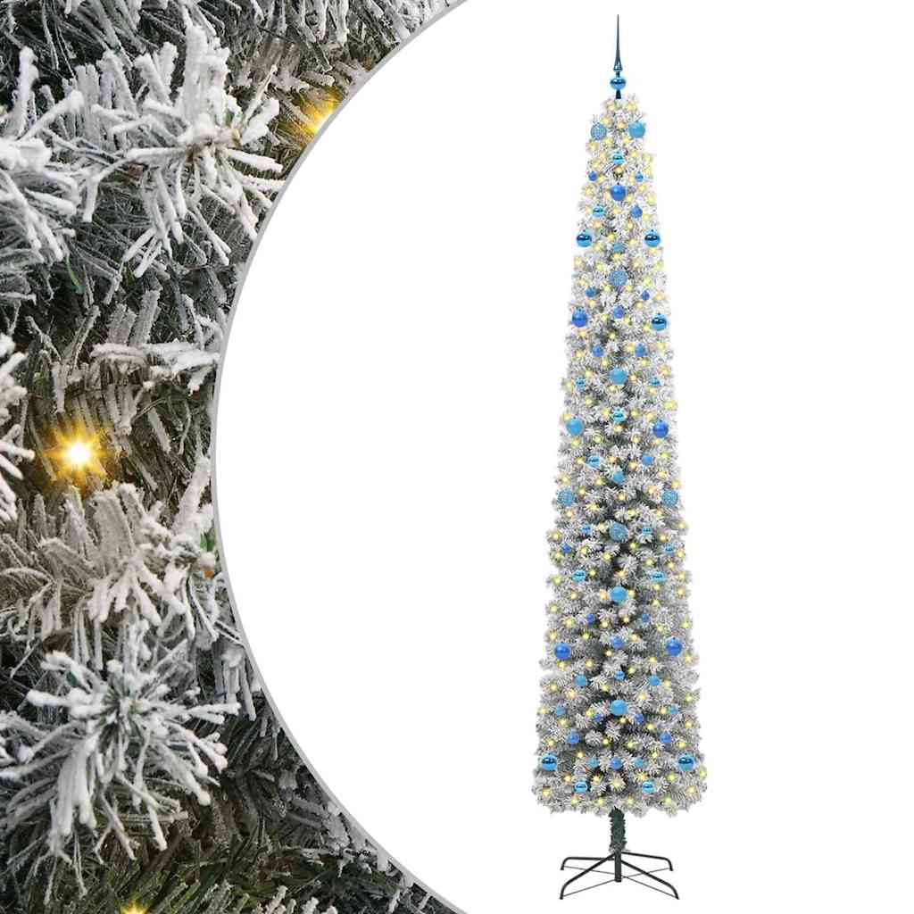 Künstlicher Weihnachtsbaum mit 300 LEDs mit Ständer Grün 270 cm