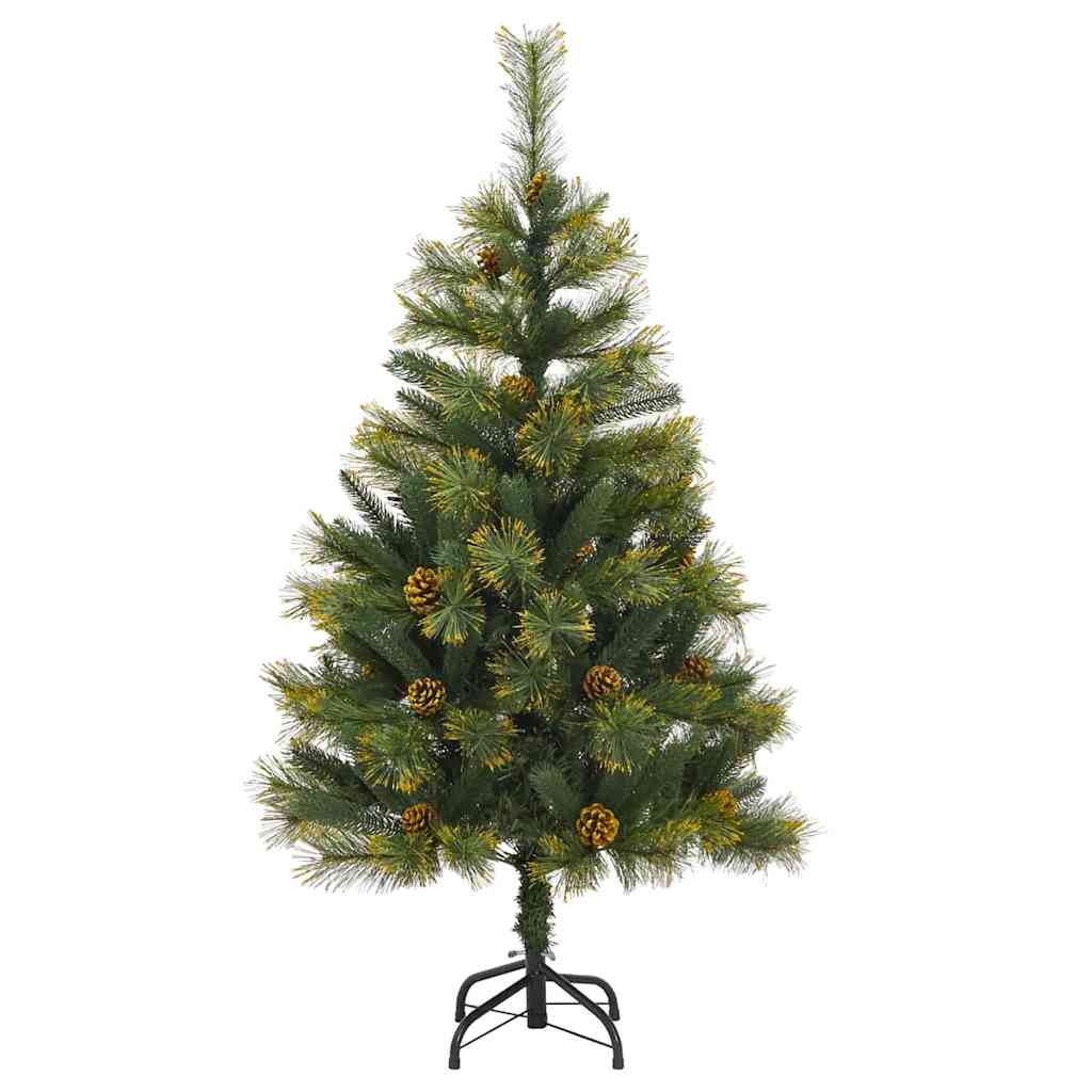 Künstlicher klappbarer Weihnachtsbaum mit Tannenzapfen 150 cm