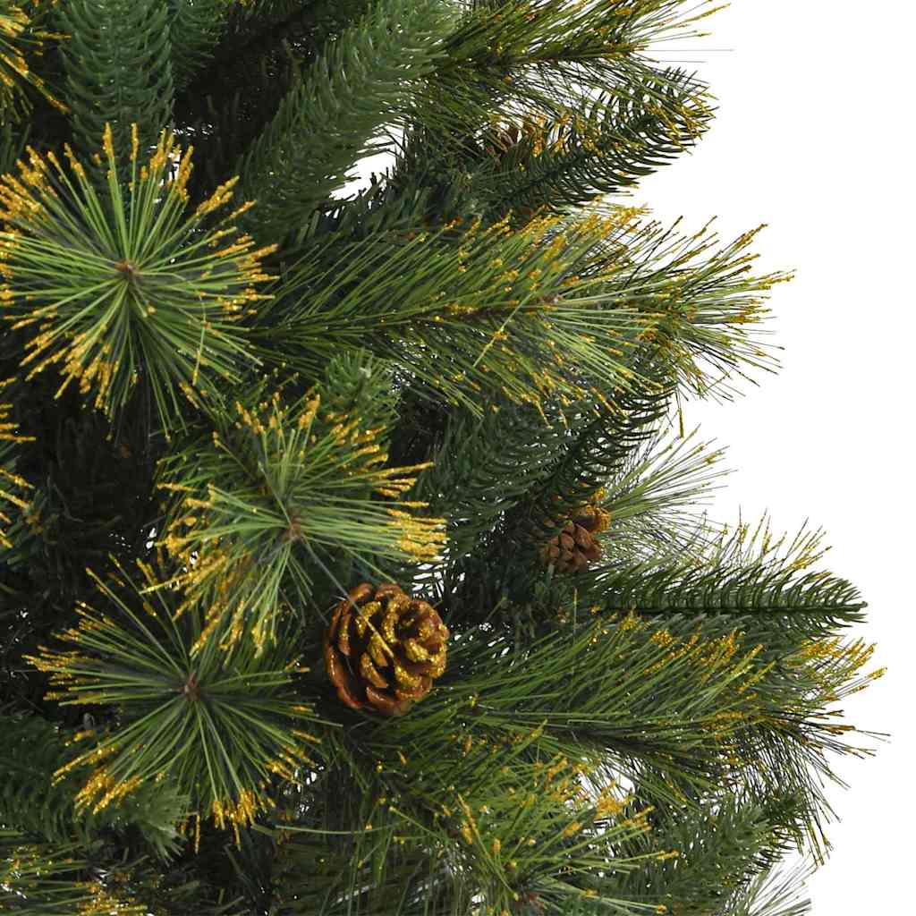 vidaXL Künstlicher klappbarer Weihnachtsbaum mit Tannenzapfen 150 cm