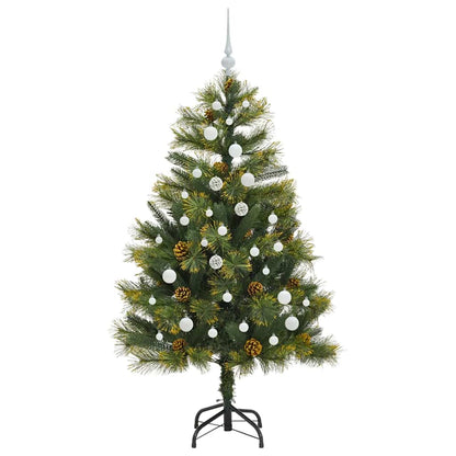 Künstlicher klappbarer Weihnachtsbaum mit Tannenzapfen 150 cm