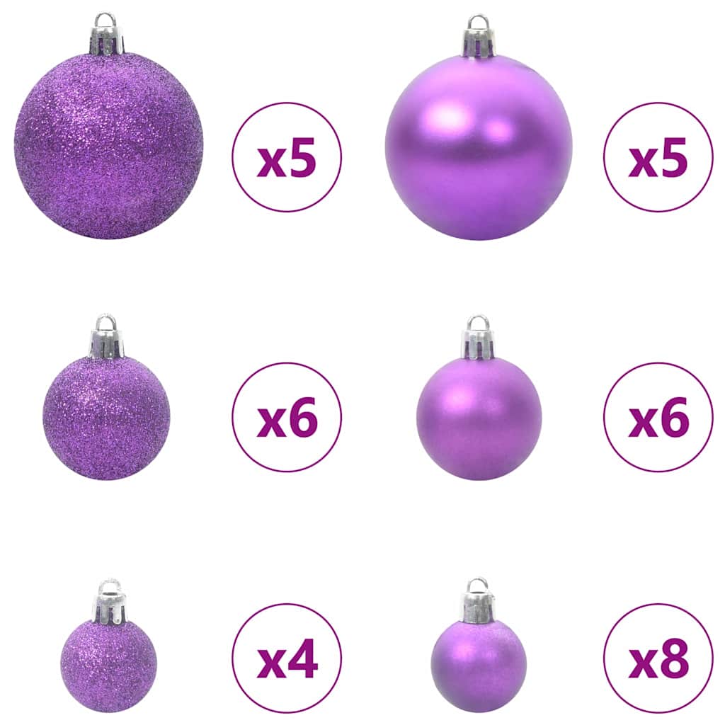 vidaXL Künstlicher klappbarer Weihnachtsbaum mit Tannenzapfen 150 cm