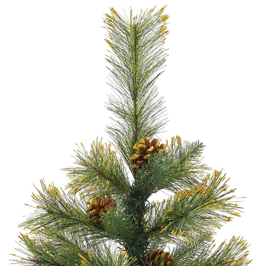Künstlicher klappbarer Weihnachtsbaum mit Tannenzapfen 150 cm
