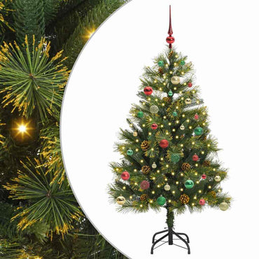 vidaXL Künstlicher klappbarer Weihnachtsbaum mit Tannenzapfen 150 cm