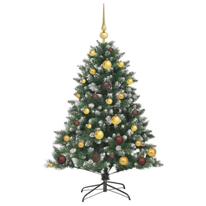 vidaXL Sapin de Noël artificiel avec 150 LED avec support Vert 120 cm