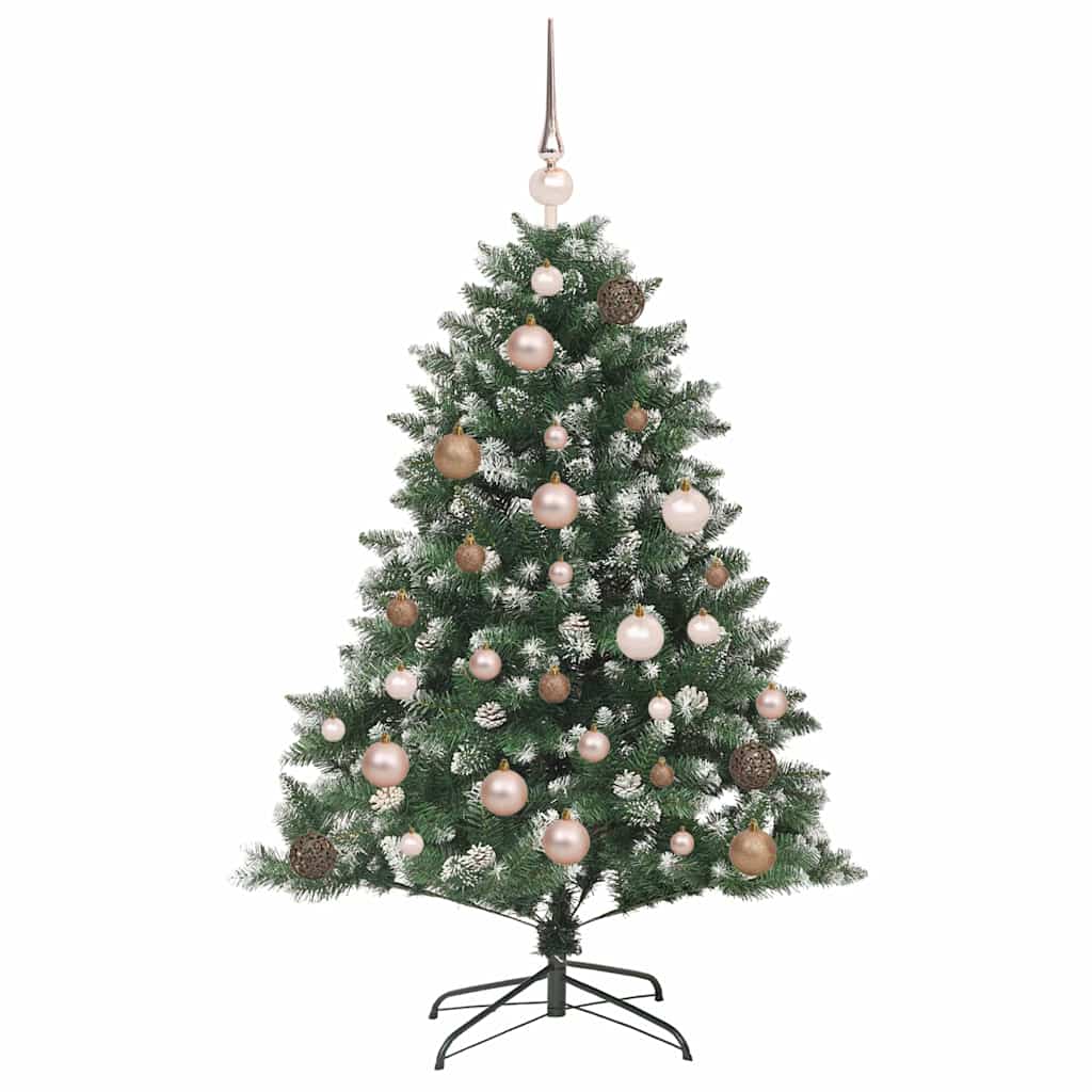 vidaXL Sapin de Noël artificiel avec 150 LED avec support Vert 120 cm