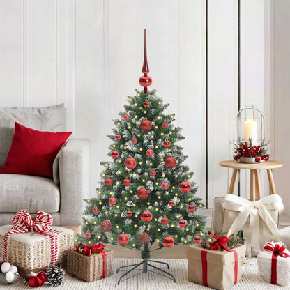 vidaXL Sapin de Noël artificiel avec 150 LED avec support Vert 120 cm