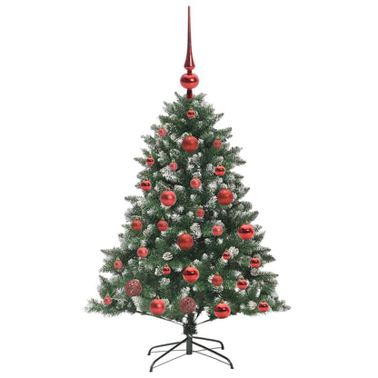 vidaXL Sapin de Noël artificiel avec 150 LED avec support Vert 120 cm
