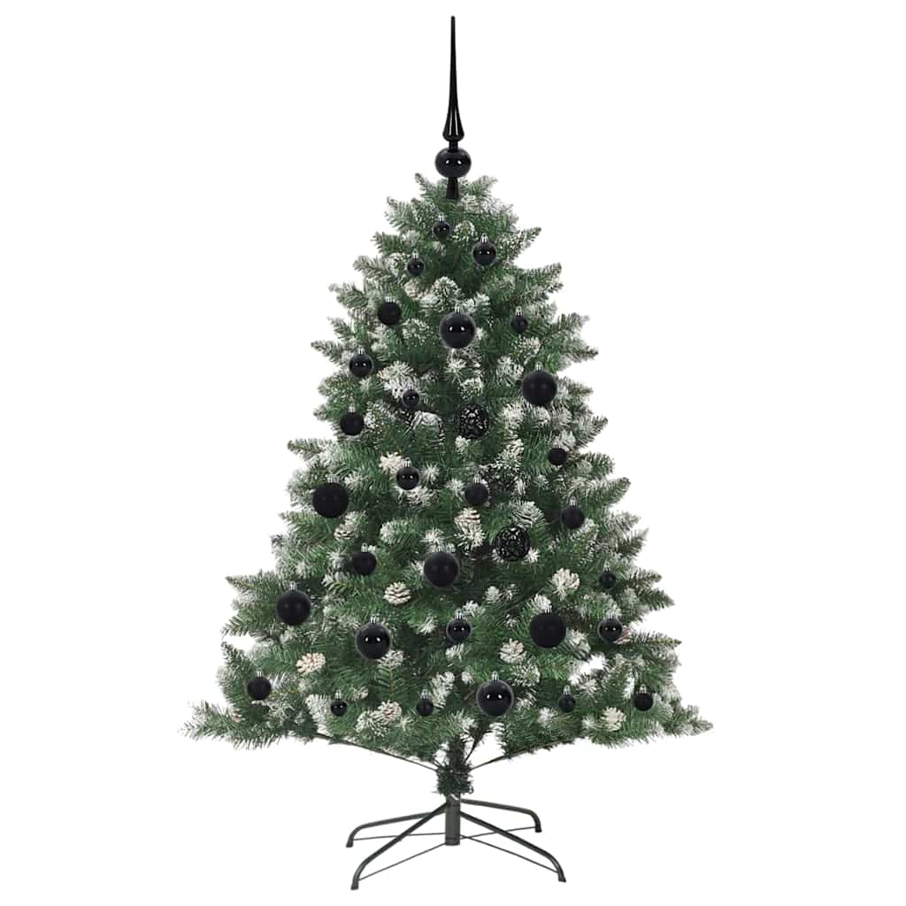 vidaXL Sapin de Noël artificiel avec 150 LED avec support Vert 120 cm
