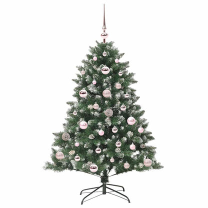 vidaXL Sapin de Noël artificiel avec 150 LED avec support Vert 120 cm