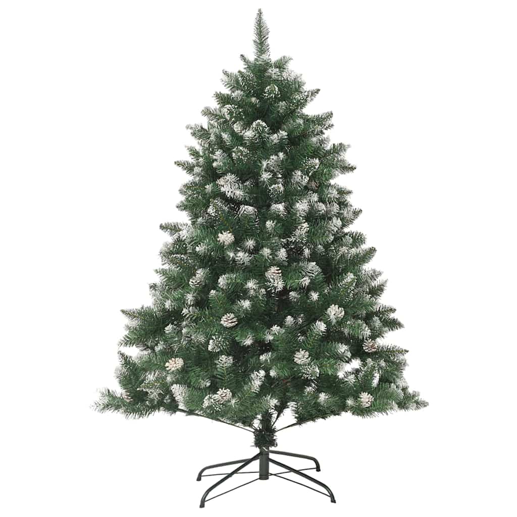 vidaXL Sapin de Noël artificiel avec 150 LED avec support Vert 120 cm