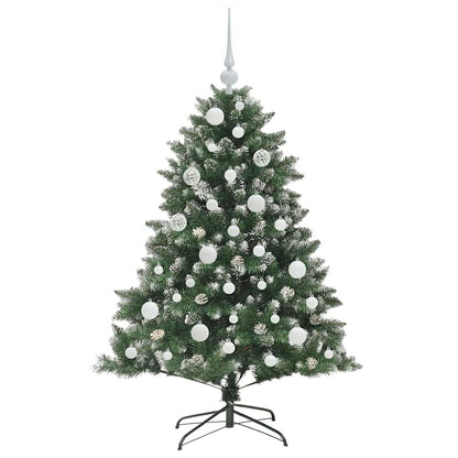 vidaXL Sapin de Noël artificiel avec 150 LED avec support Vert 120 cm