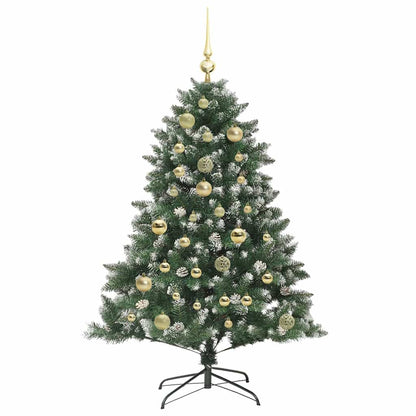 vidaXL Sapin de Noël artificiel avec 150 LED avec support Vert 120 cm