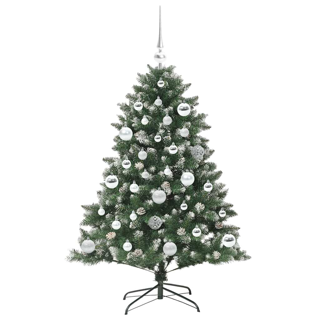 vidaXL Sapin de Noël artificiel avec 150 LED avec support Vert 120 cm