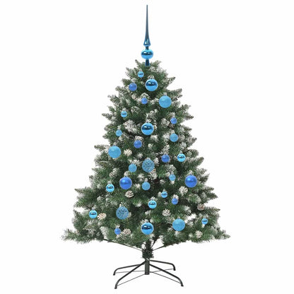 vidaXL Sapin de Noël artificiel avec 150 LED avec support Vert 120 cm