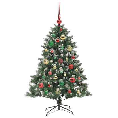 vidaXL Sapin de Noël artificiel avec 150 LED avec support Vert 120 cm