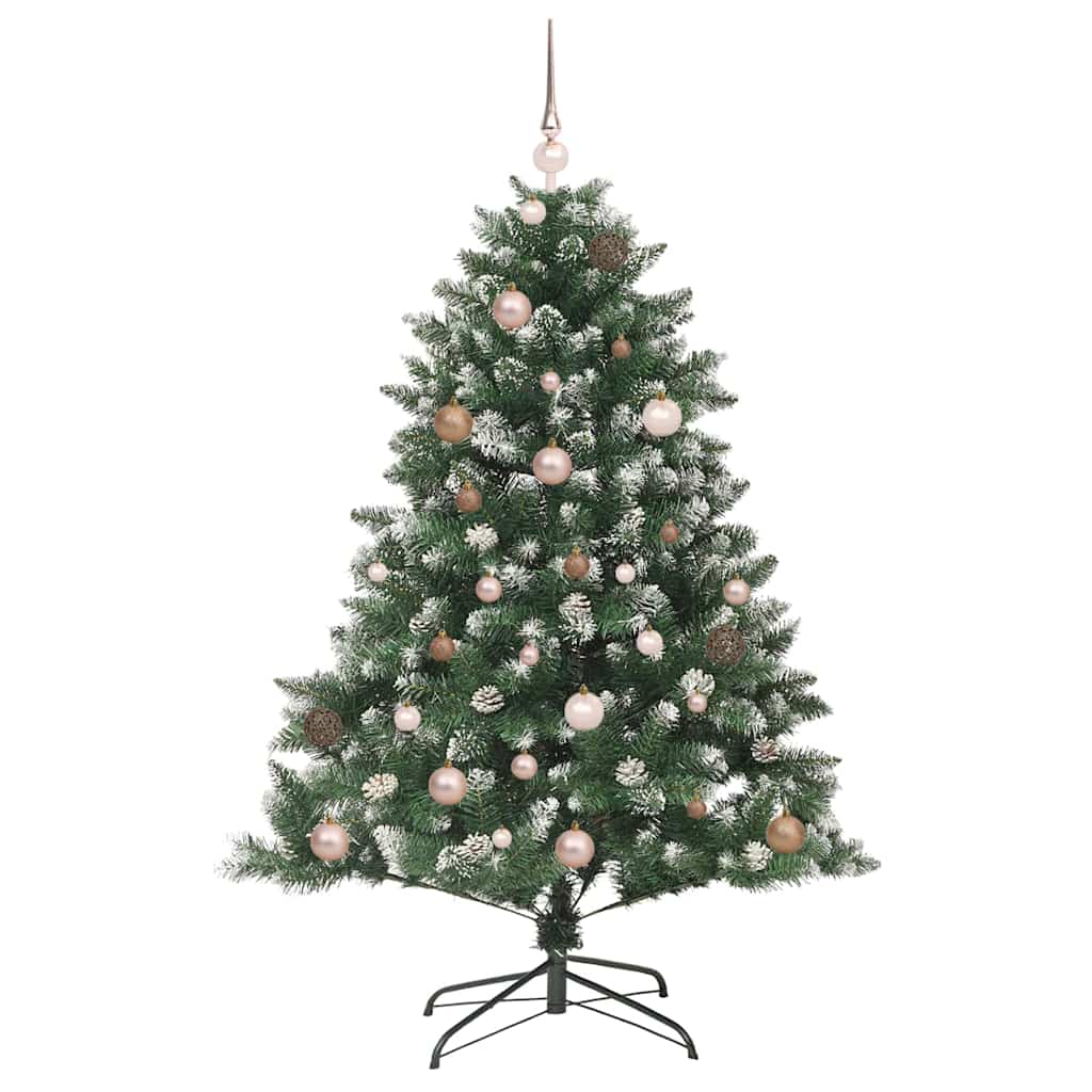 vidaXL Künstlicher Weihnachtsbaum mit 150 LEDs mit Ständer Grün 150 cm