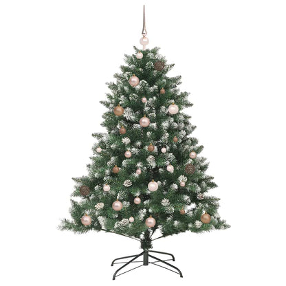 vidaXL Künstlicher Weihnachtsbaum mit 150 LEDs mit Ständer Grün 150 cm