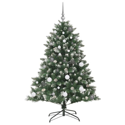 vidaXL Künstlicher Weihnachtsbaum mit 150 LEDs mit Ständer Grün 150 cm