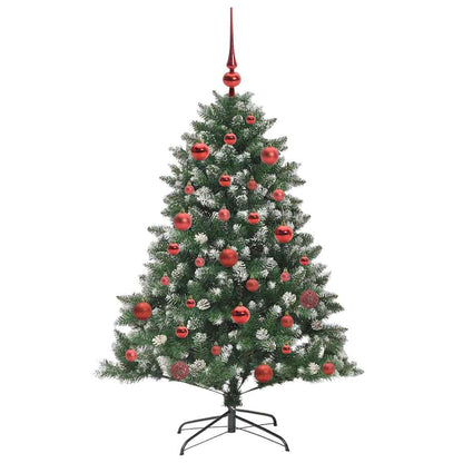 Künstlicher Weihnachtsbaum mit 150 LEDs mit Ständer Grün 150 cm