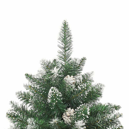 vidaXL Sapin de Noël artificiel 150 LED avec support Vert 150 cm