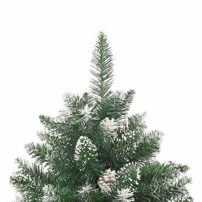 vidaXL Sapin de Noël artificiel avec 150 LED et support Vert 150 cm