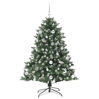 vidaXL Sapin de Noël artificiel avec 150 LED et support Vert 150 cm