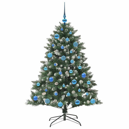 vidaXL Sapin de Noël artificiel avec 150 LED avec support Vert 150 cm