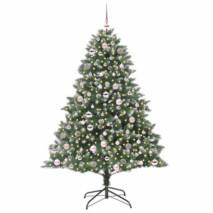 Künstlicher Weihnachtsbaum mit 300 LEDs mit Ständer Grün 180 cm