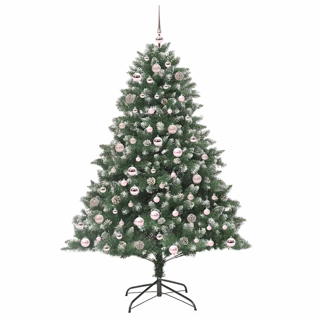 Künstlicher Weihnachtsbaum mit 300 LEDs mit Ständer Grün 180 cm