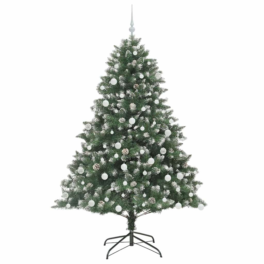 Künstlicher Weihnachtsbaum mit 300 LEDs mit Ständer Grün 180 cm