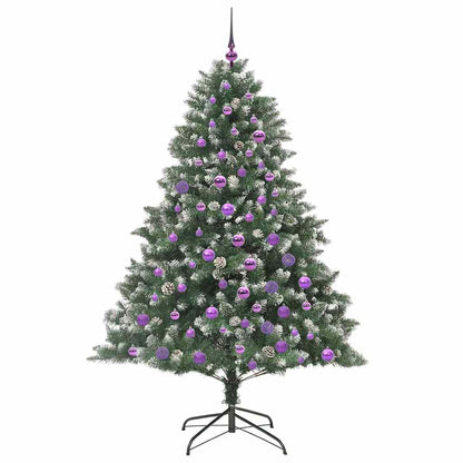vidaXL Künstlicher Weihnachtsbaum mit 300 LEDs mit Ständer Grün 180 cm