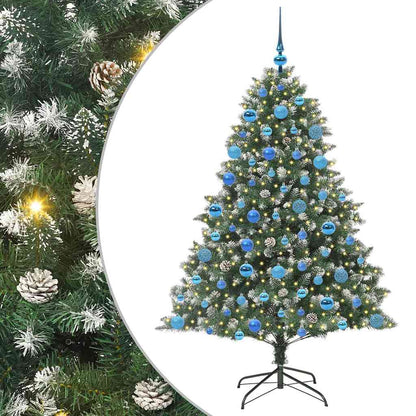 vidaXL Künstlicher Weihnachtsbaum mit 300 LEDs mit Ständer Grün 180 cm