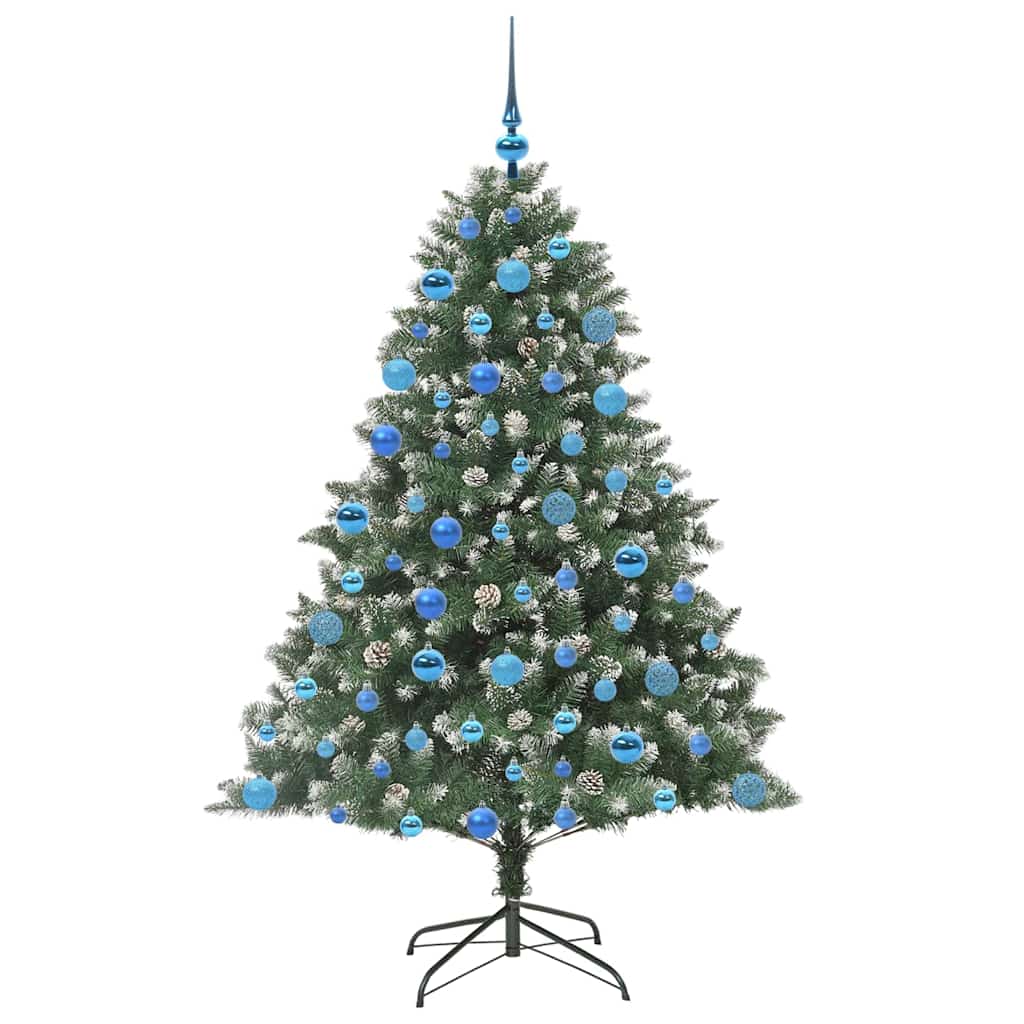 vidaXL Künstlicher Weihnachtsbaum mit 300 LEDs mit Ständer Grün 180 cm