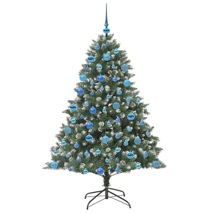 vidaXL Künstlicher Weihnachtsbaum mit 300 LEDs mit Ständer Grün 180 cm