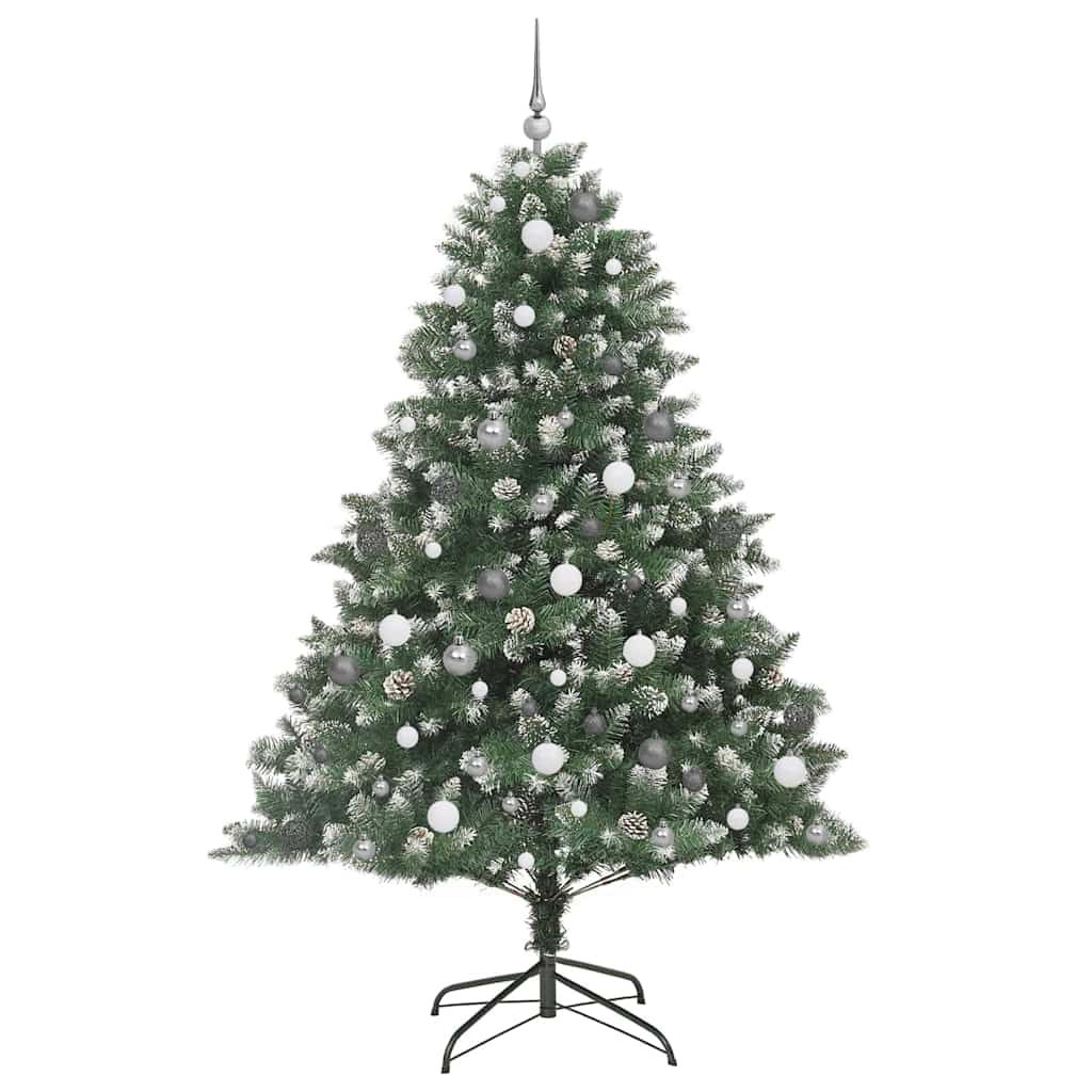 vidaXL Künstlicher Weihnachtsbaum mit 300 LEDs mit Ständer Grün 210 cm
