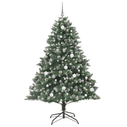 vidaXL Künstlicher Weihnachtsbaum mit 300 LEDs mit Ständer Grün 210 cm