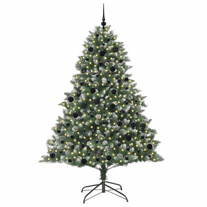 vidaXL Künstlicher Weihnachtsbaum mit 300 LEDs mit Ständer Grün 210 cm