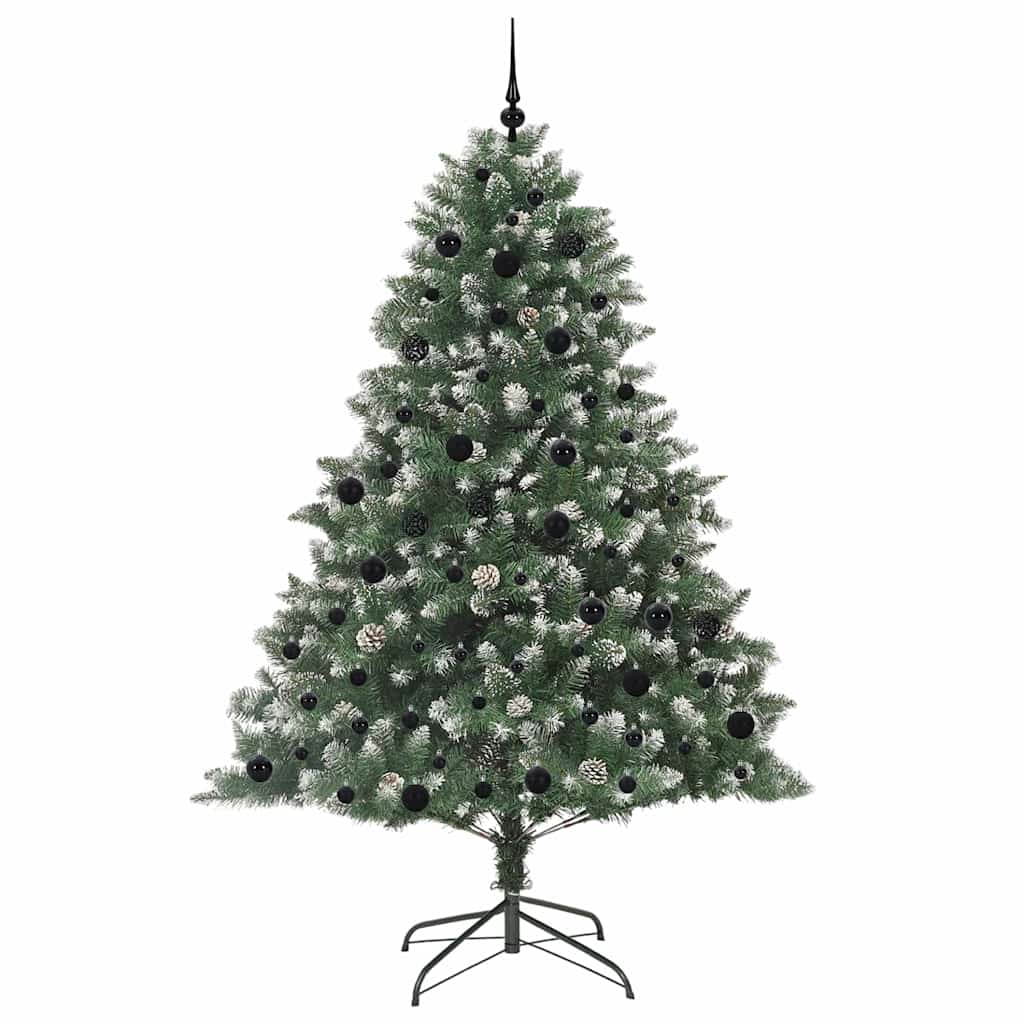 vidaXL Künstlicher Weihnachtsbaum mit 300 LEDs mit Ständer Grün 210 cm