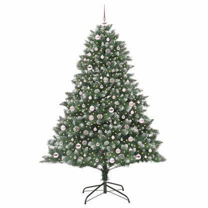 vidaXL Künstlicher Weihnachtsbaum mit 300 LEDs mit Ständer Grün 210 cm